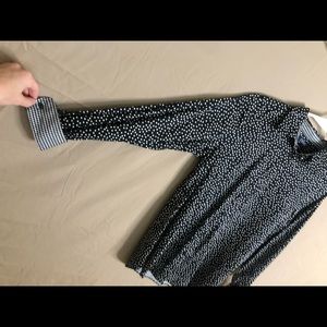 Polka dot button down